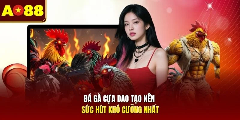 Đá gà cựa dao tạo nên sức hút khó cưỡng nhất